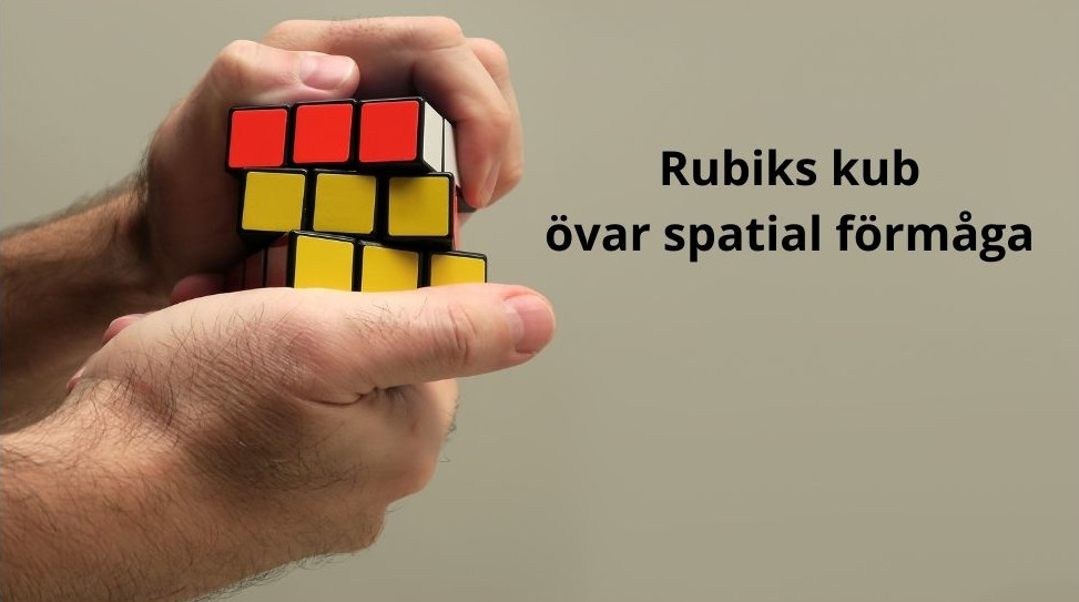 Att försöka lösa Rubiks Kub stimulerar vår spatiala förmåga