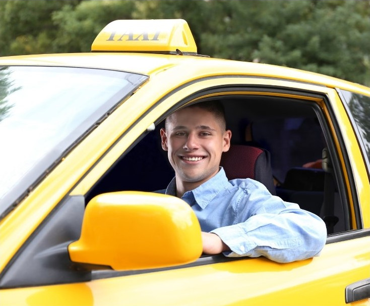 Taxiförare med bra lokalsinne